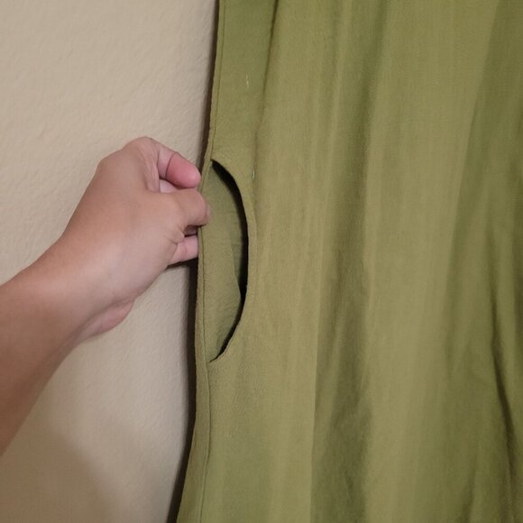 Anysize‎ Womens Dress Linen/Cotton Asymmetric Beachy Lagenlook Over sized - Picture 4 of 12